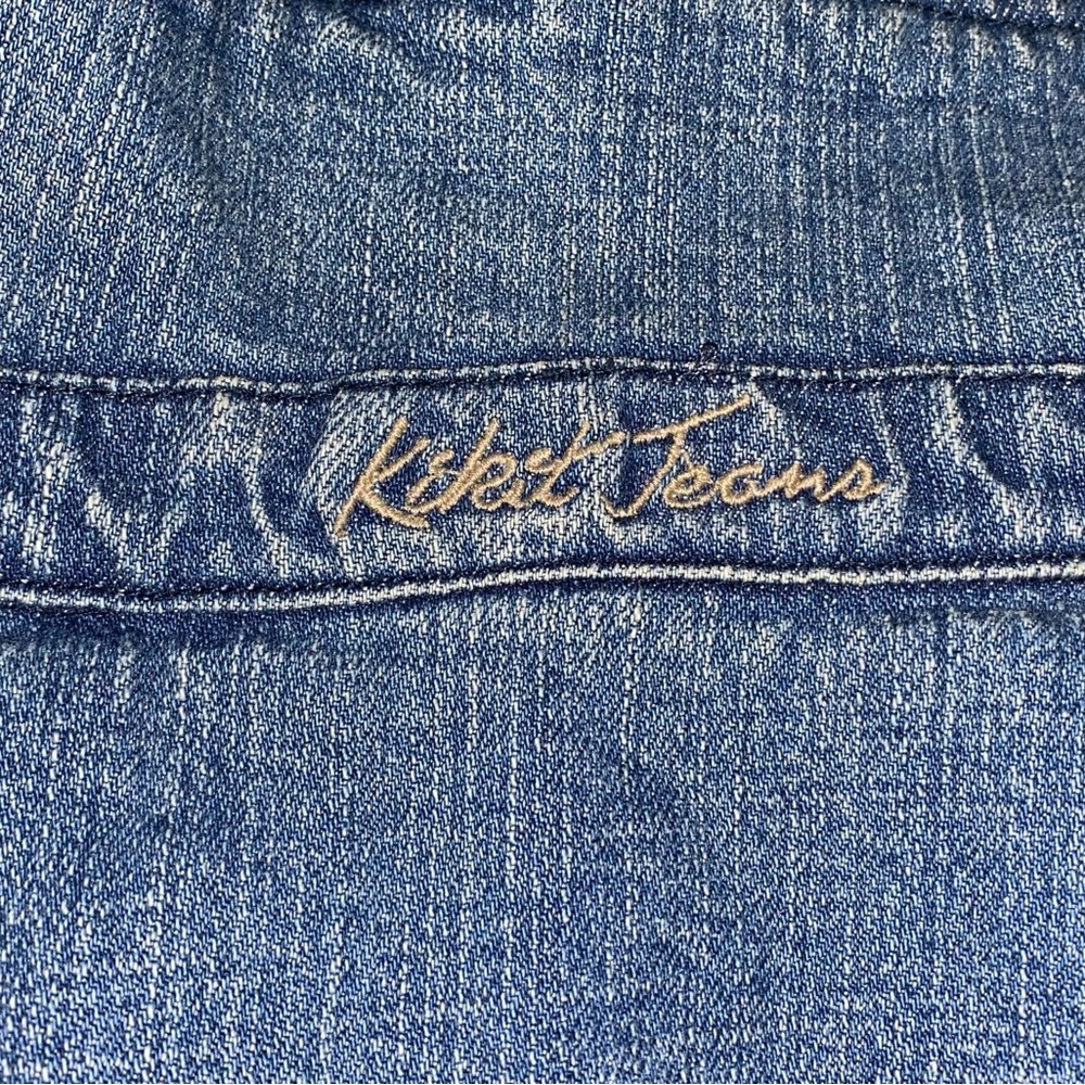 Kickit Large flower embroidered jean jacket women’s - Picture 7 of 10